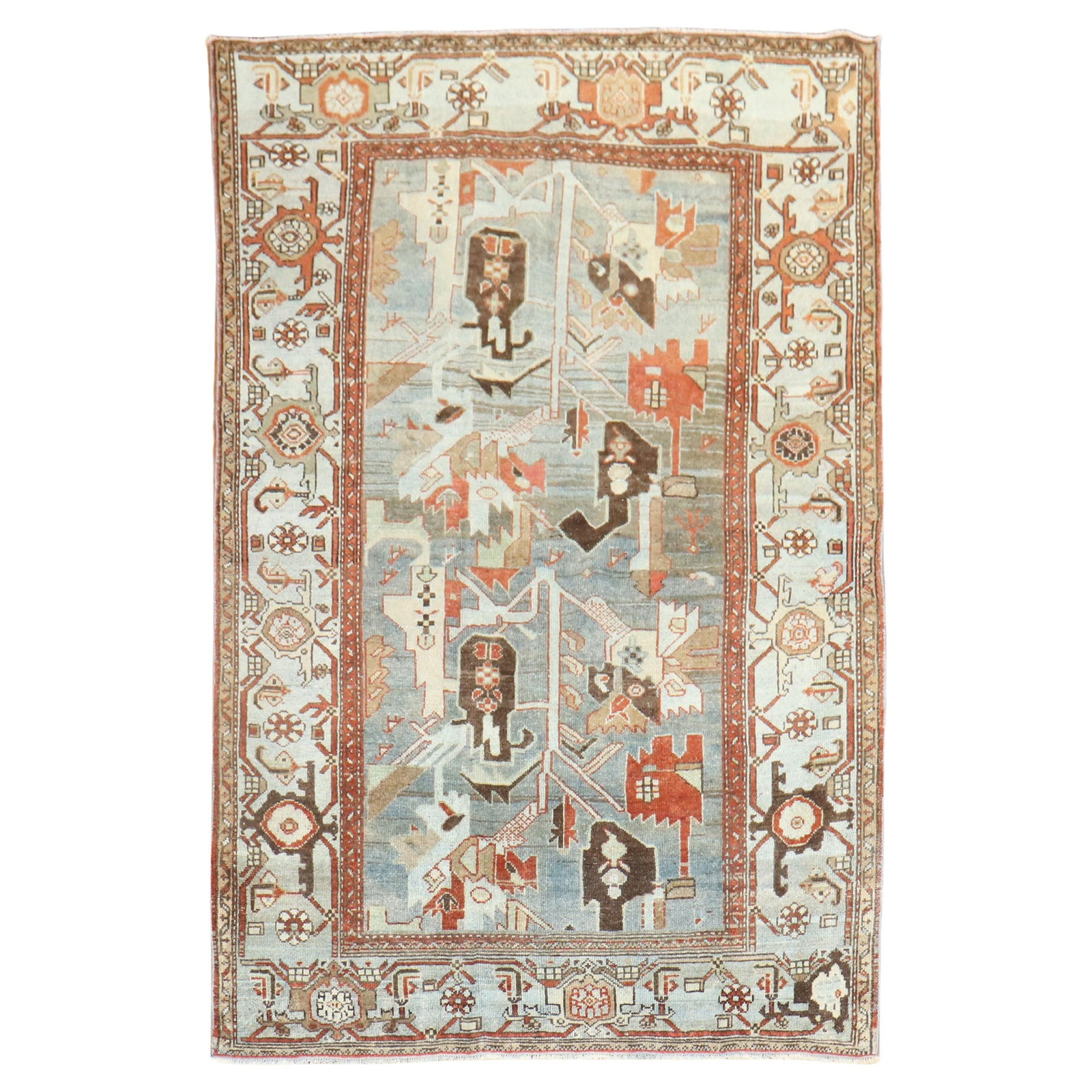 Early 20th Century Persian Malayer Abstract Wool Accent Rug (1 of 9)