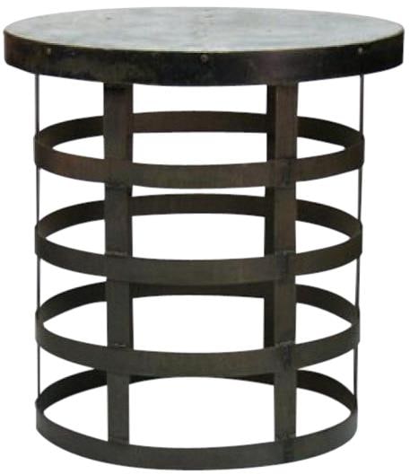 Zentique Blake Side Table Ebony Cold-Rolled Steel 25H 24W 24D: Zentique Blake Side Table Ebony Cold-Rolled Steel 25H 24W 24D Introducing the Traditional Blake Side Table, a stylish and functional addition to any space. This table features a sleek ebony finish tha