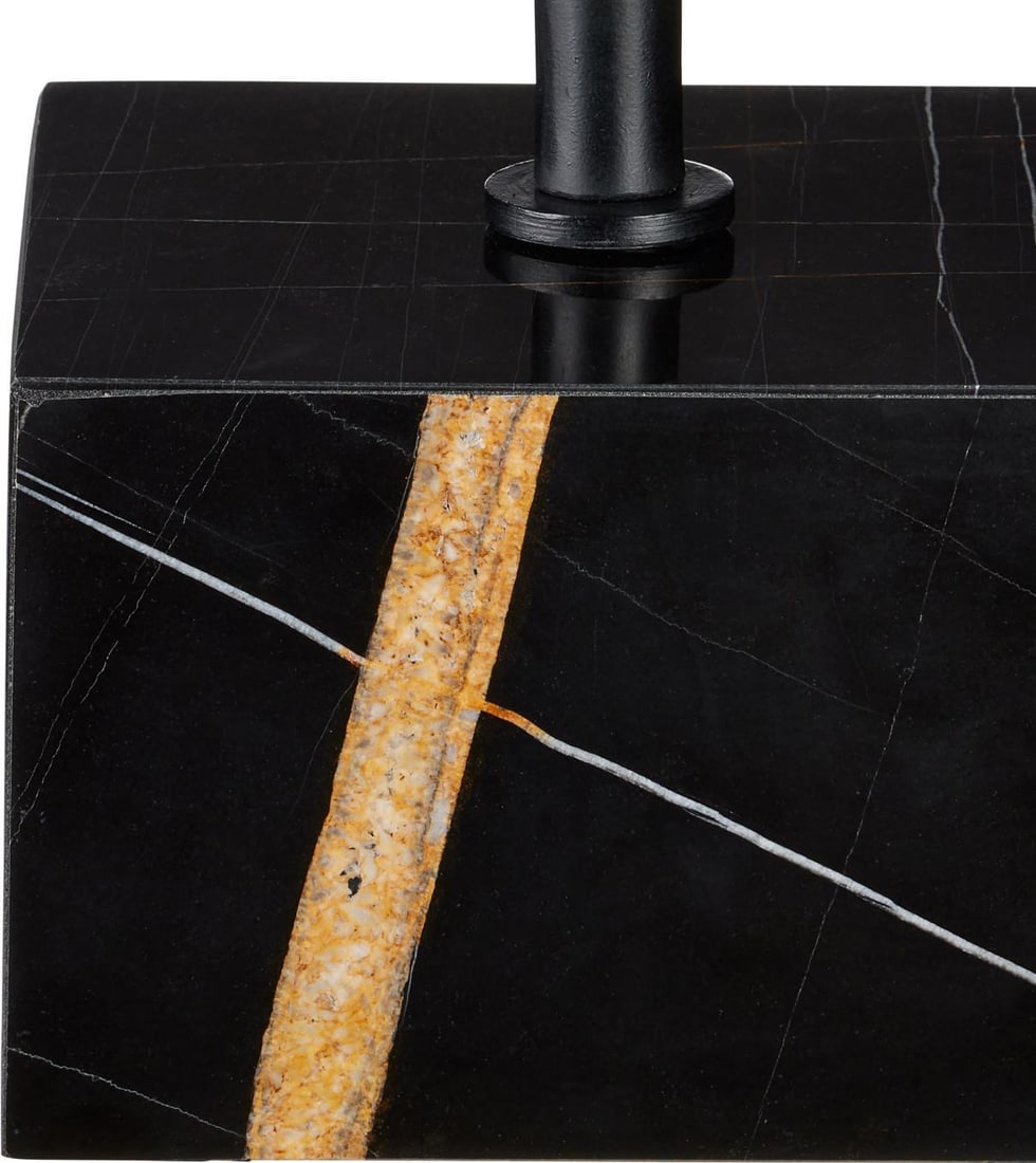 Currey Prado Marble Drinks Table Modern Brass Iron Design (1 of 4)