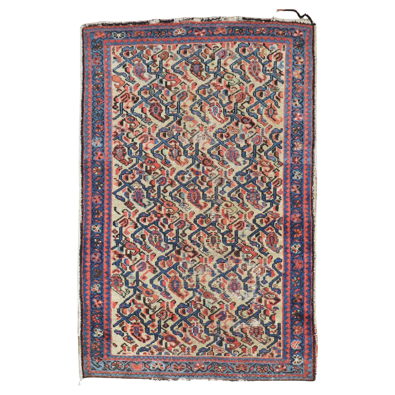 Early 20th Century Persian Malayer Hand-Woven Wool Rug 34 x 49 in (1 of 6)