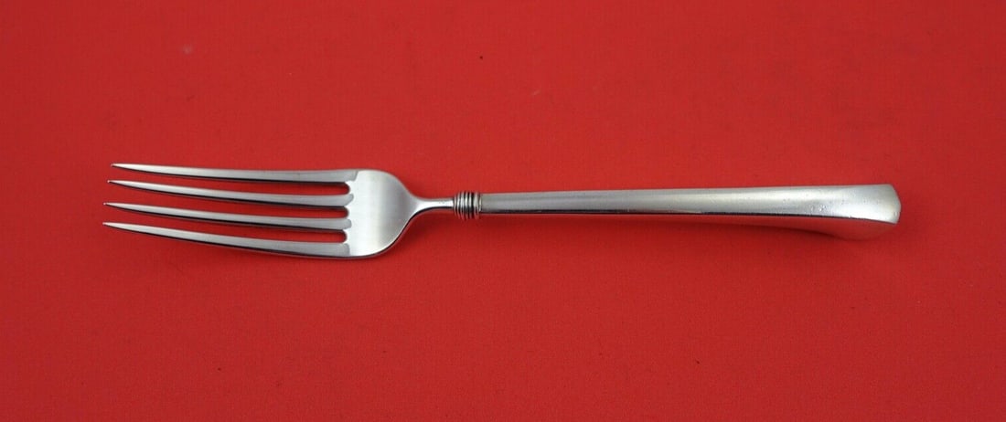 Gorham Angelo Sterling Silver Dinner Fork 8 inches Monogrammed: Gorham Angelo Sterling Silver Dinner Fork 8 inches Monogrammed Introducing the Angelo by Gorham Sterling Silver Dinner Fork, a stunning piece from the esteemed maker Gorham. Crafted in the 1850-1899 p