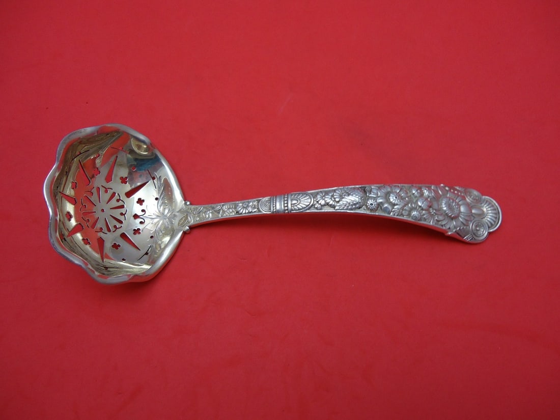 Gorham Cluny Sterling Silver Sugar Sifter Brite Cut 7 1/8" Monogrammed (1 of 1)