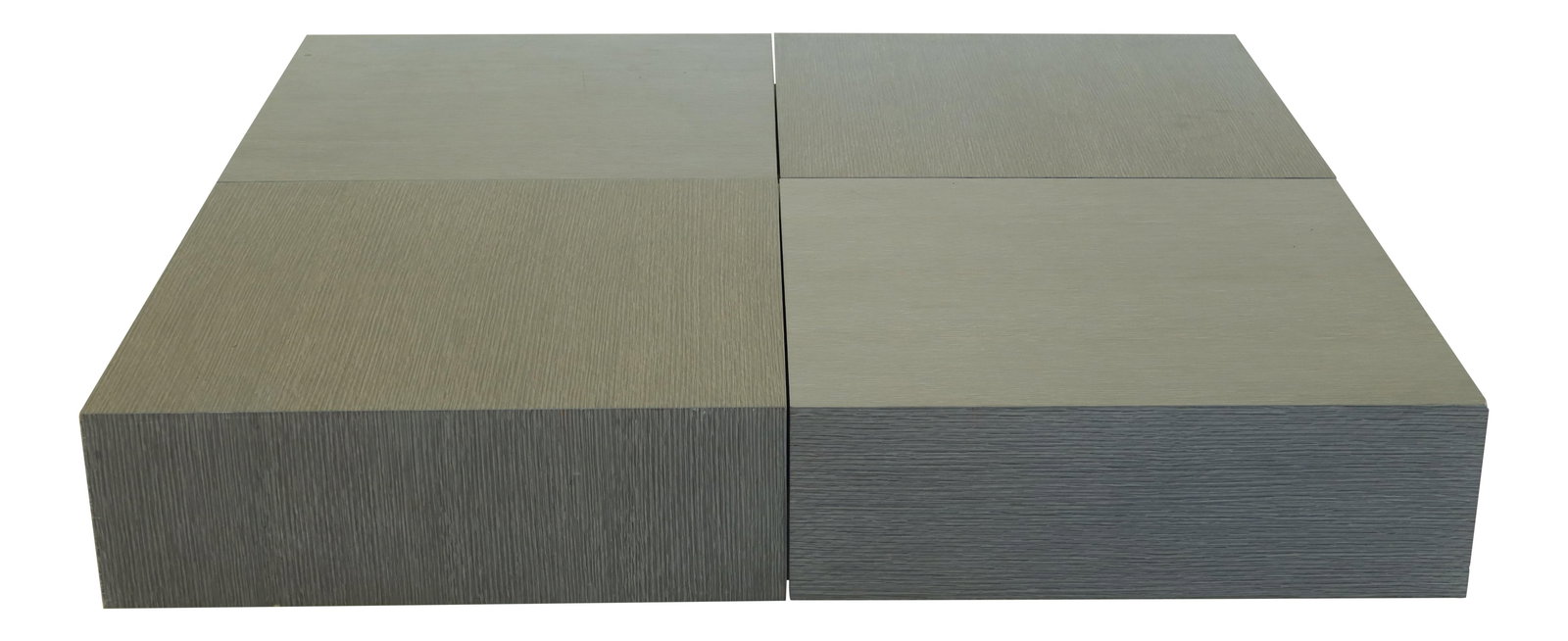 Decca Bolier Gray Metal Square Coffee Table with Unique Opening Design (1 of 9)