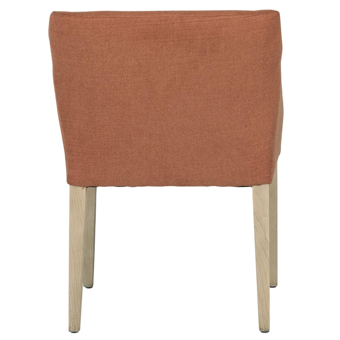 Elvie Burnt Orange Dining Chair Transitional Style Upholstered Wood Legs (1 of 7)