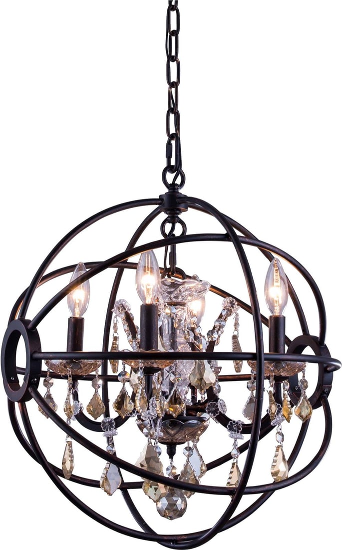 Elegant Lighting Geneva Pendant Lamp Royal-Cut Crystal Dark Bronze Finish: Elegant Lighting Geneva Pendant Lamp Royal-Cut Crystal Dark Bronze Finish Illuminate your space with the Geneva Pendant Lamp, a stunning piece that combines antique charm with modern elegance. This pe