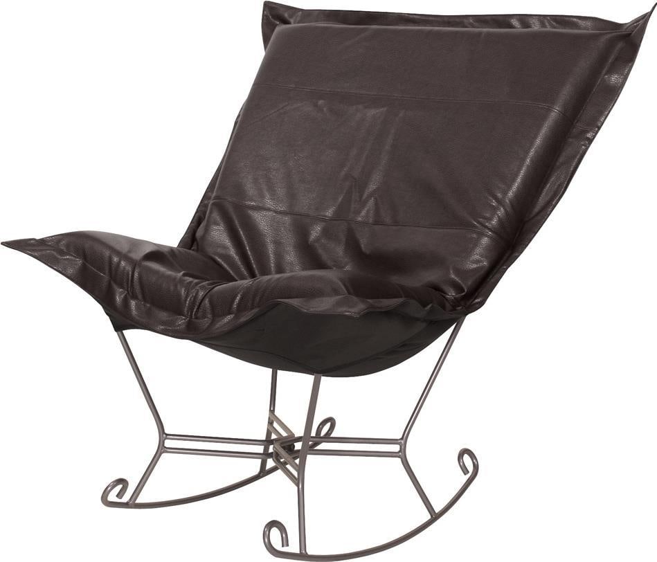 Avanti Puff Chair by Howard Elliott Contemporary Scroll Rocker (1 of 2)