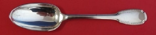 Christofle Godrons Serving Spoon by Cardielhac Sterling Silver 8 3/8 in: Christofle Godrons Serving Spoon by Cardielhac Sterling Silver 8 3/8 in This exquisite dinner spoon features the elegant Godrons pattern by Christofle, crafted from high-quality sterling silver. Measu