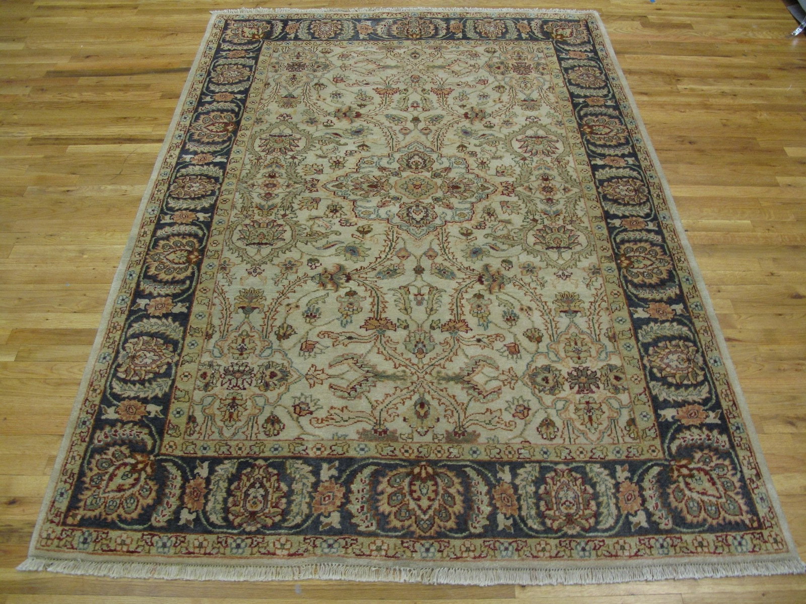 6 x 8.2 Vegetable Dyed Chobi Handmade Wool Rug (1 of 6)