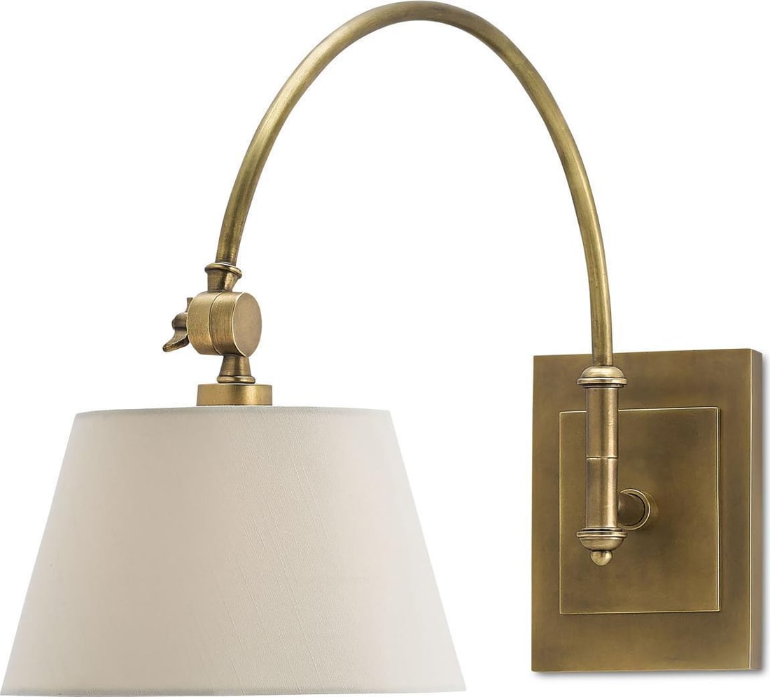 Currey Brass Swing-Arm Wall Sconce English Traditional Style (1 of 3)