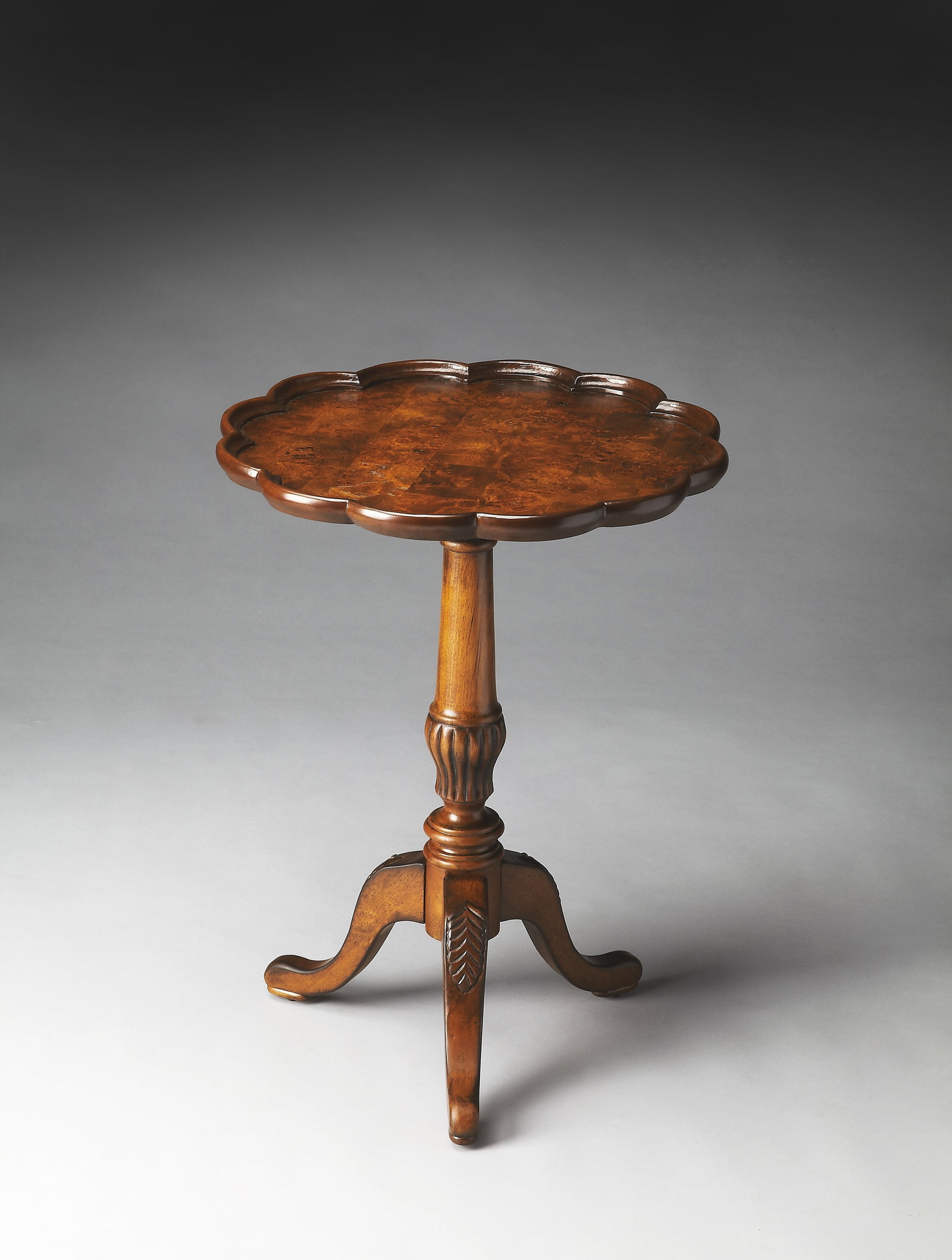 Butler Dansby Formal Side Table Olive Ash Brown 26H 20W 20D (1 of 3)