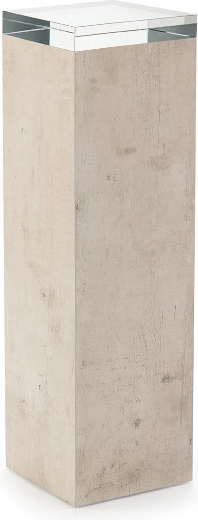 John-Richard Loftus Pedestal 41" Crystal Tiza Gesso (1 of 3)