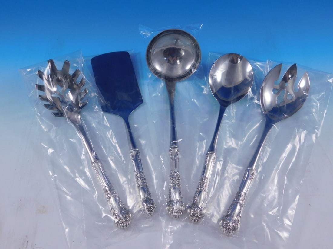 Reed and Barton French Renaissance Sterling Silver 5pc Hostess Set (1 of 18)