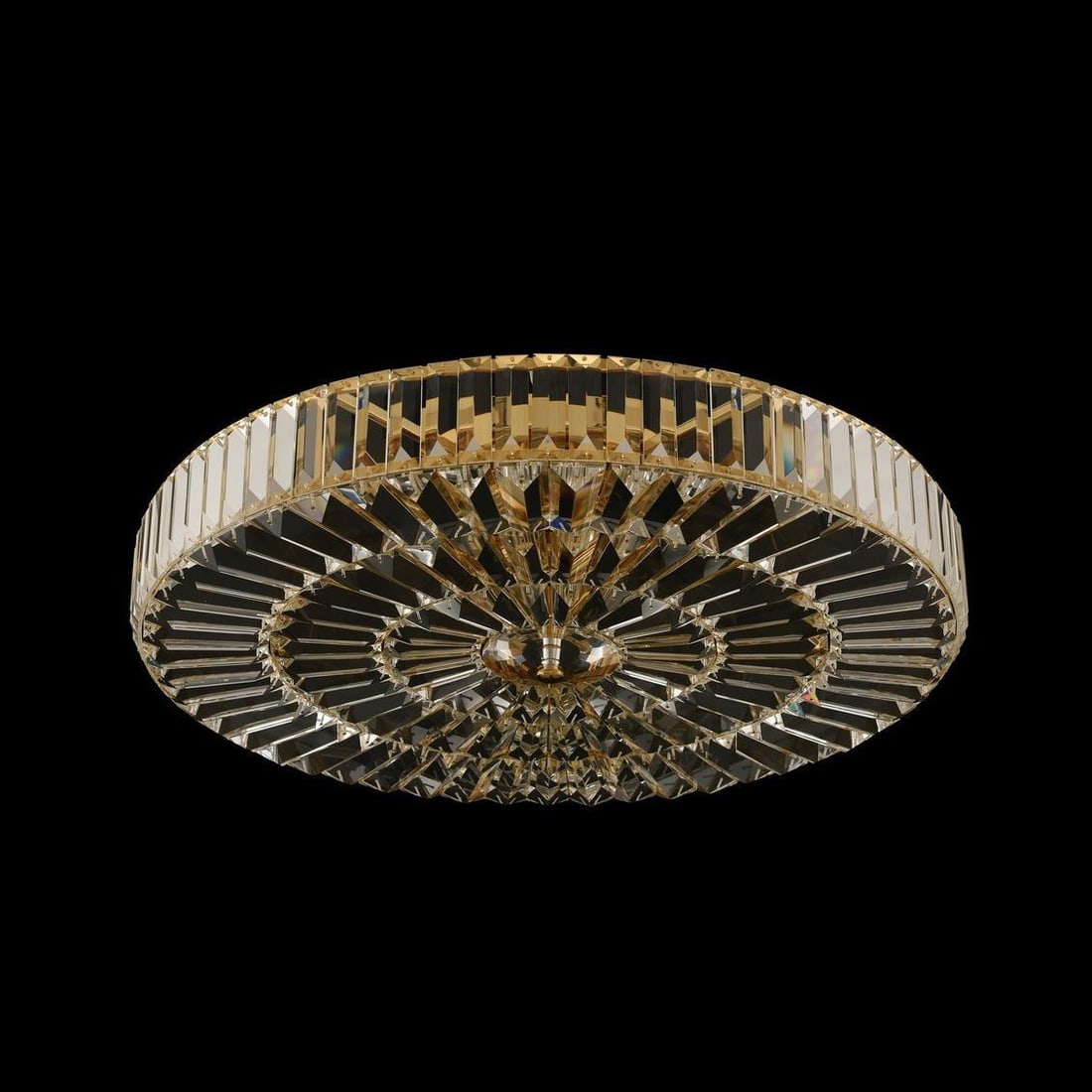 Kalco Julien Flush Mount 18K Gold Firenze Crystal Classic Lighting: Kalco Julien Flush Mount 18K Gold Firenze Crystal Classic Lighting Illuminate your space with the Elegant Julien Flush Mount, a stunning blend of classic style and modern elegance. This exquisite ligh