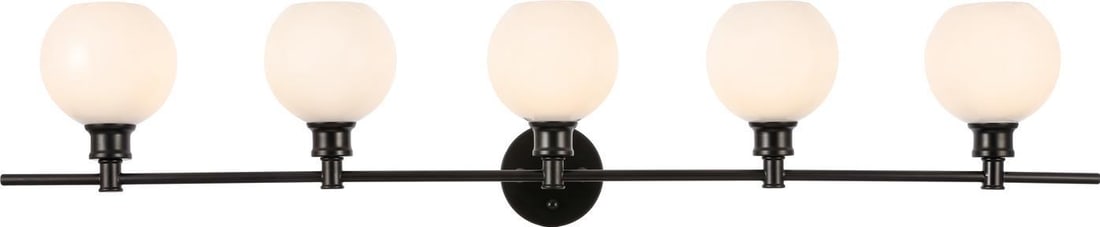 Elegant Collier Wall Lamp Transitional Frosted White 5 Bulb Design (1 of 1)