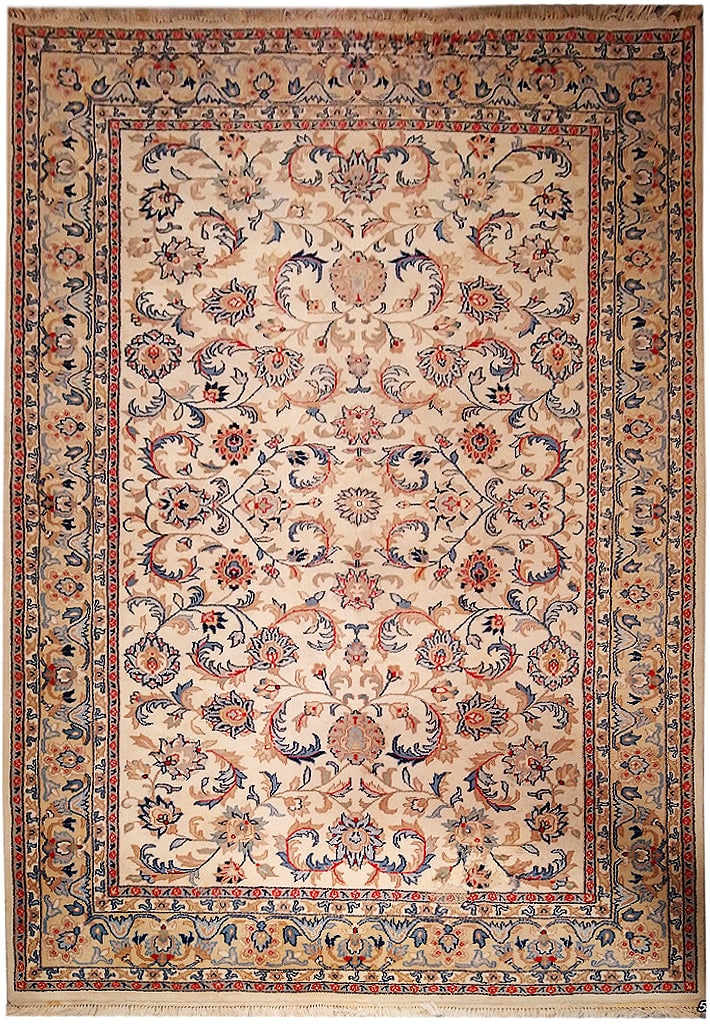Timeless 6' x 9' Estate Persian Kashan Rug Hand-Knotted Wool: Timeless 6' x 9' Estate Persian Kashan Rug Hand-Knotted Wool Free continental US Shipping Experience the timeless elegance of the 6' x 9' Estate Persian Kashan Rug, a handwoven masterpiece that embodi