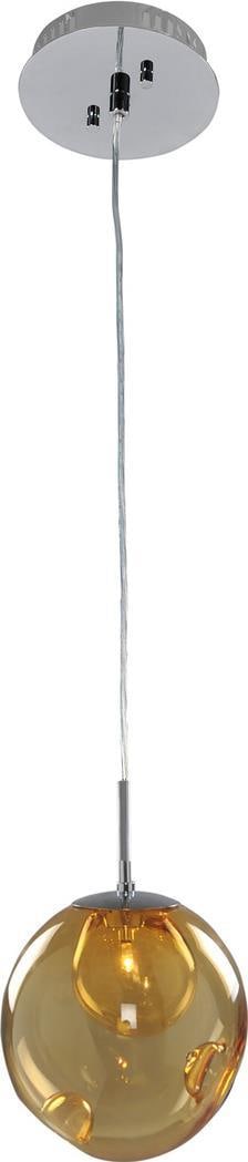 Kalco Meteor Handblown Glass Mini Pendant Light Dimmable 1-Light: Kalco Meteor Handblown Glass Mini Pendant Light Dimmable 1-Light This vibrant handblown glass pendant is designed to enhance modern spaces with its contemporary style. The pendant features a stunning 