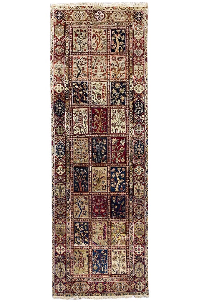 Handmade 4.0 x 12.7 Feet Wool Wide Runner Rug: Handmade 4.0 x 12.7 Feet Wool Wide Runner Rug Free continental US Shipping This handmade wide runner rug measures 4.0 x 12.7 feet and is crafted from dense, lustrous wool, providing both durability an