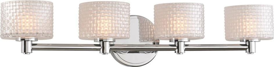 Kalco Modern Willow 4-Light Bath Fixture with Dimmable LED Bulbs: Kalco Modern Willow 4-Light Bath Fixture with Dimmable LED Bulbs Illuminate your space with the Modern Willow Bath Fixture, designed to blend seamlessly into contemporary decor. This stylish bath ligh