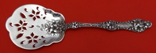 Alvin Old Orange Blossom Sterling Silver Tomato Server 8 inch Pierced Design: Alvin Old Orange Blossom Sterling Silver Tomato Server 8 inch Pierced Design This exquisite tomato server is a beautiful piece from the Old Orange Blossom pattern by Alvin, crafted from sterling silve
