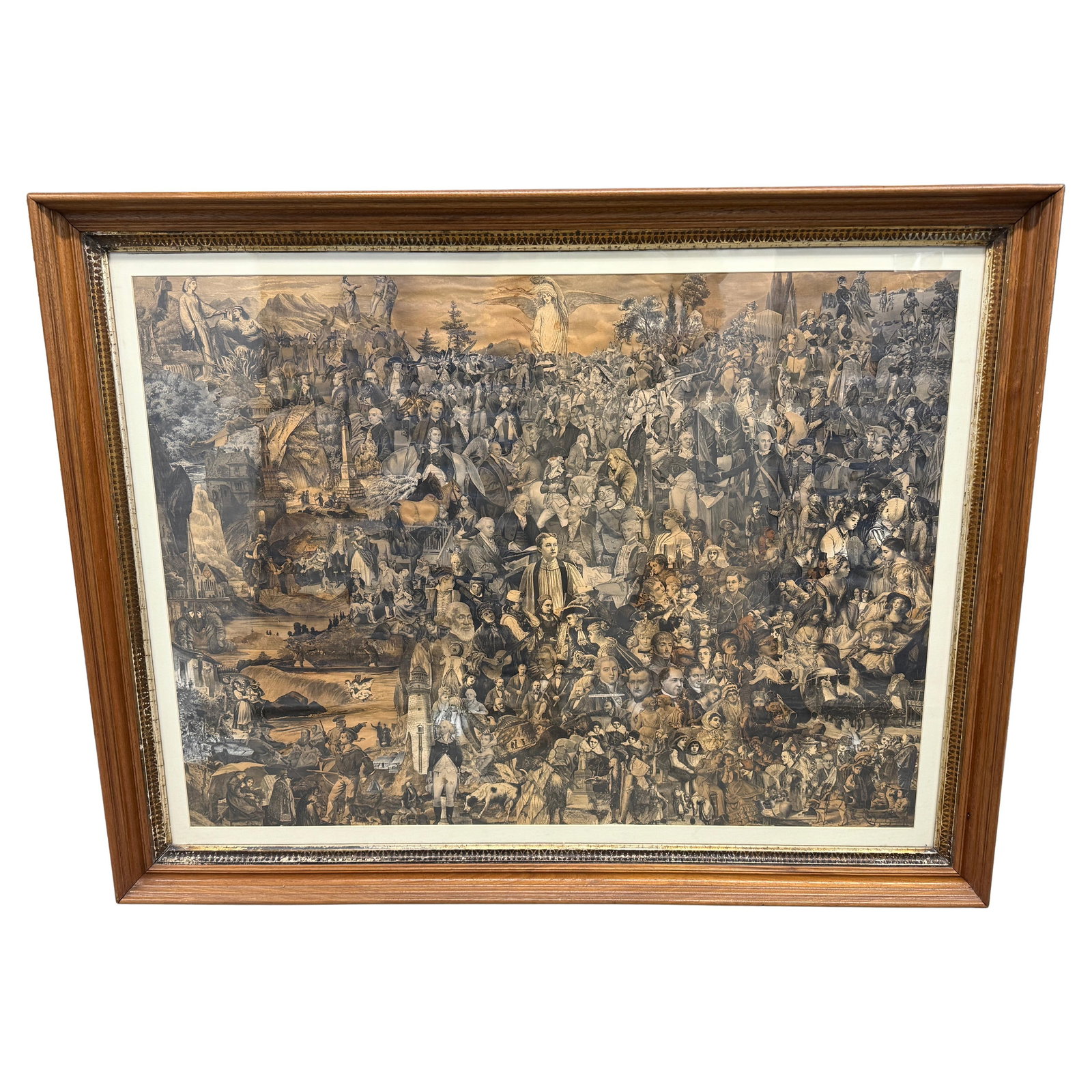 19th Century Decoupage Allegory of Civilization Giltwood Artwork (1 of 18)