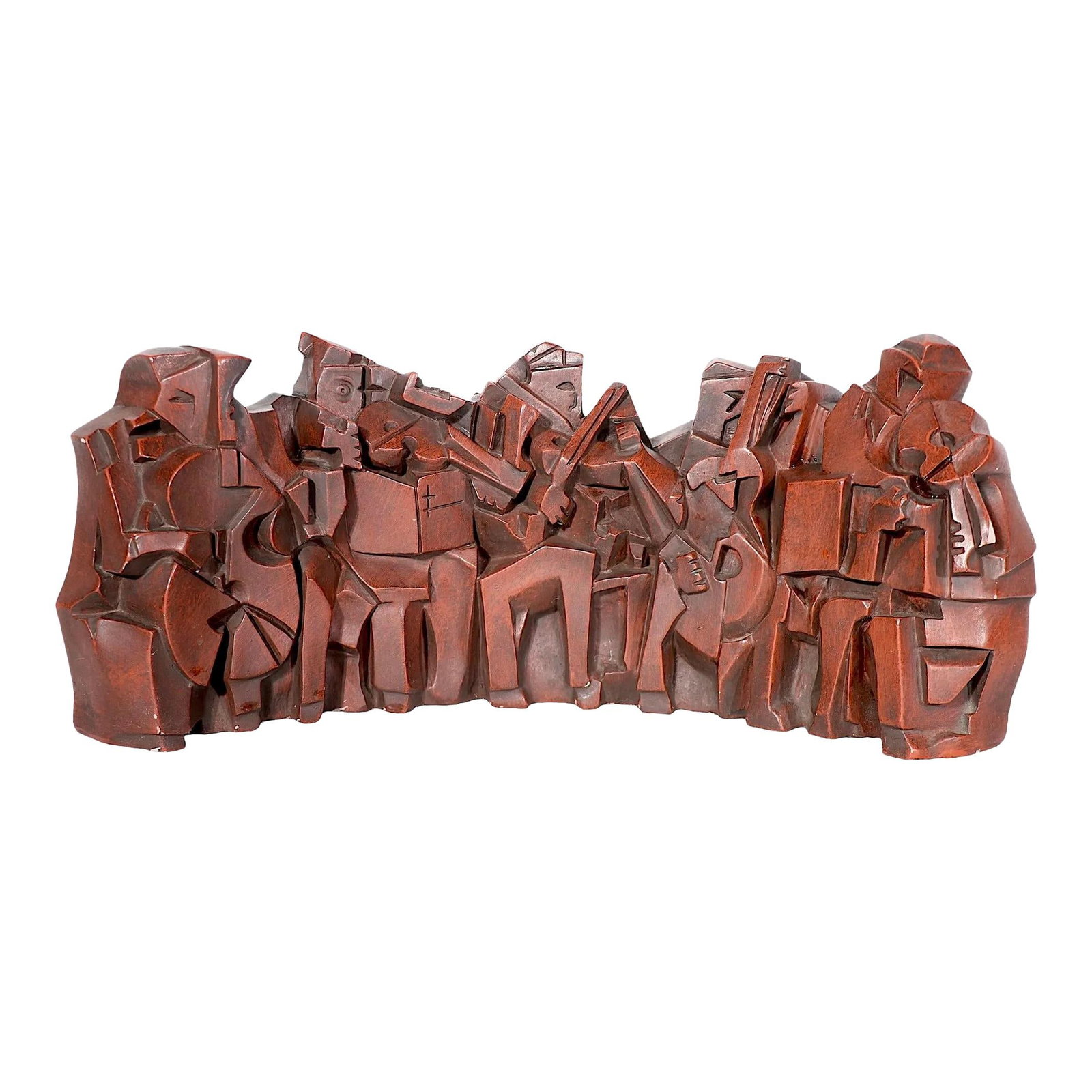 Austin Productions Jazz Band Sculpture Signed 1964 Art Deco Style: Austin Productions Jazz Band Sculpture Signed 1964 Art Deco Style This stunning Jazz Band sculpture, crafted by Austin Productions and dated 1964, is a remarkable representation of both Cubism and the