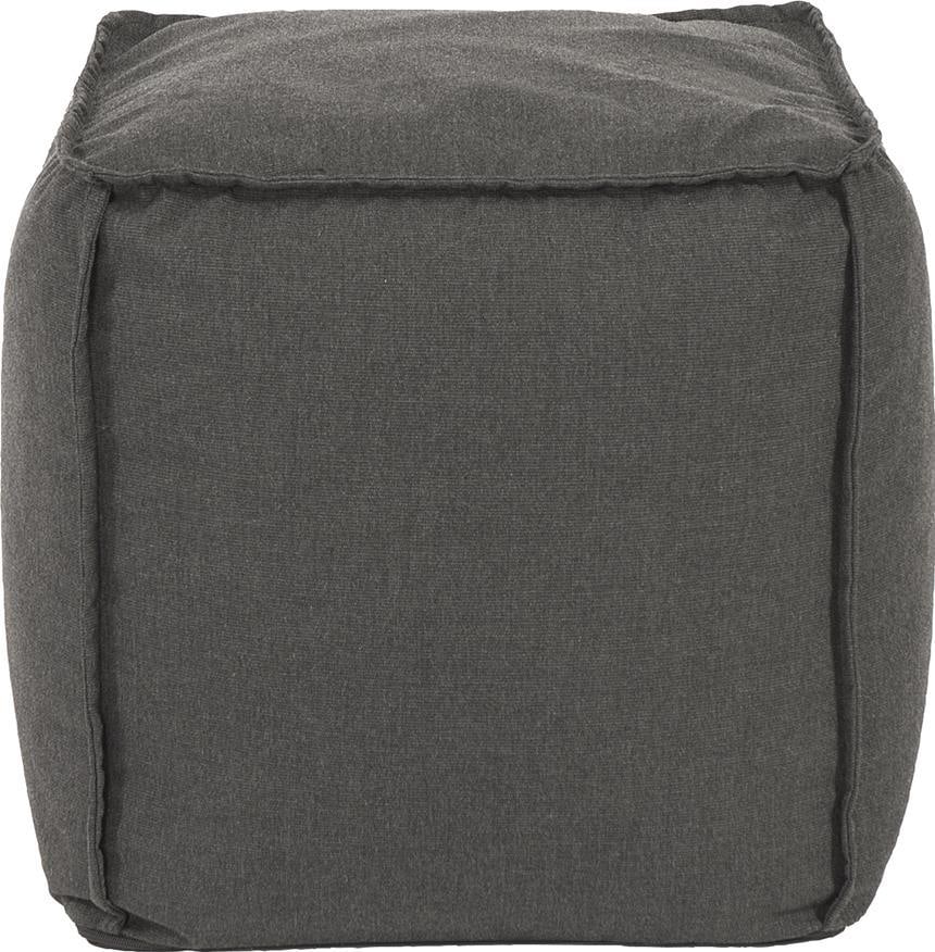 Howard Elliott Charcoal Square Pouf Ottoman Transitional Style: Howard Elliott Charcoal Square Pouf Ottoman Transitional Style Introducing the Charcoal Sunbrella Square Pouf Ottoman, a versatile addition to your home decor. This pouf, designed with a hand-finished