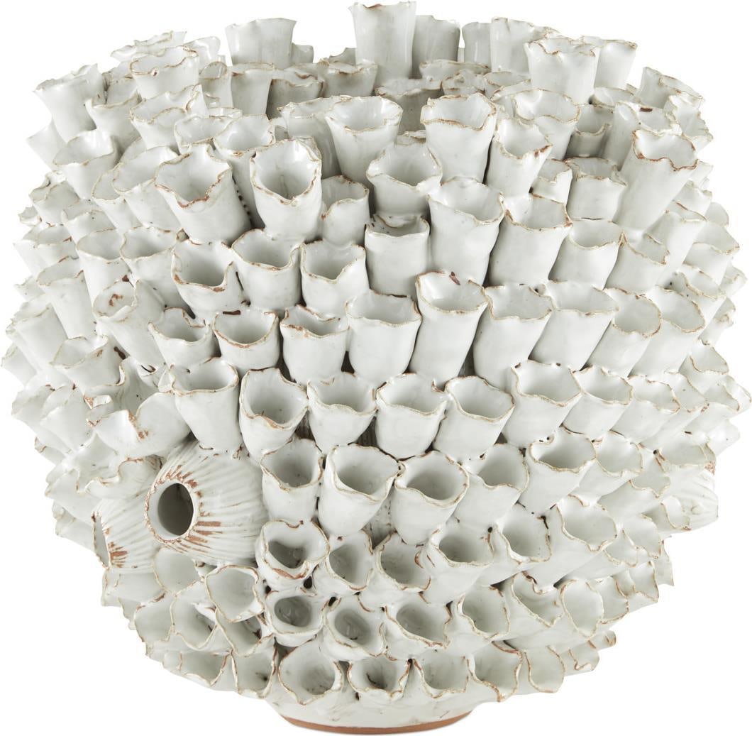 Currey Manitapi Ceramic Vase Asian Antique Style 11H 12W 12D: Currey Manitapi Ceramic Vase Asian Antique Style 11H 12W 12D Discover the beauty of the Exquisite Handcrafted Manitapi Vase, a stunning piece that embodies Asian antique style. This medium vase is cra