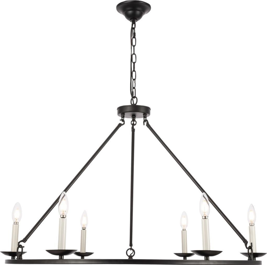Elegant Lighting Maine Black Bowl Chandelier 24H 36W 36D UL-Listed: Elegant Lighting Maine Black Bowl Chandelier 24H 36W 36D UL-Listed Illuminate your space with this Timeless Traditional Black Chandelier, a stunning piece that embodies the elegance of English traditi