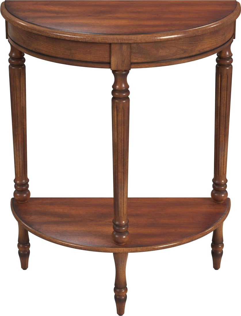 Bellini Demilune Console Table in Cherry Brown by Butler (1 of 6)