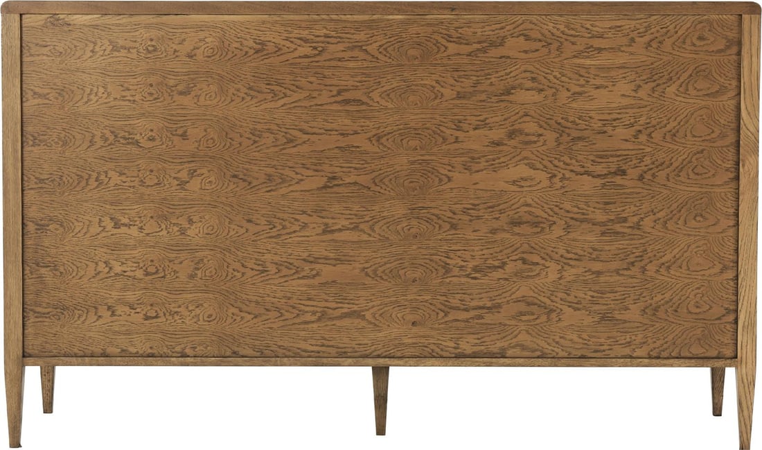 Theodore Alexander Modern Nova Oak Dresser 63.5" Rectangular: Theodore Alexander Modern Nova Oak Dresser 63.5" Rectangular Elevate your space with the Modern Oak Dresser by Theodore Alexander, a stylish addition to your decor. This exquisite dresser features a s