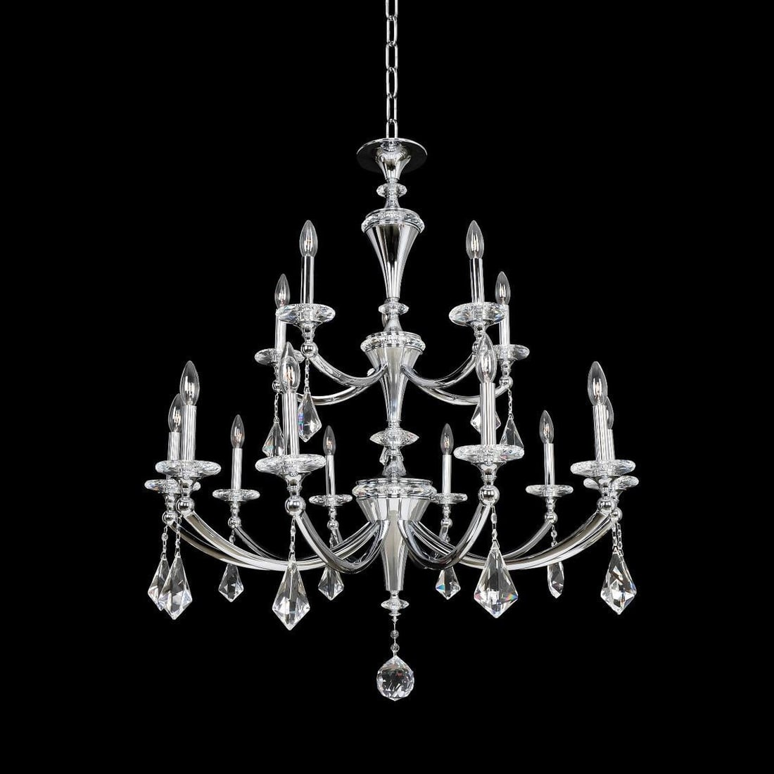 Kalco Floridia Chrome Chandelier 15-Light Modern Classic: Kalco Floridia Chrome Chandelier 15-Light Modern Classic Illuminate your space with the exquisite Floridia Chrome Chandelier, a stunning blend of modern elegance and classic charm. This luxurious ligh