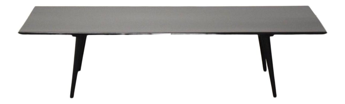 Paul McCobb Planner Group Black Lacquer Coffee Table 60": Paul McCobb Planner Group Black Lacquer Coffee Table 60" Experience mid-century modern elegance with this black lacquer coffee table designed by Paul McCobb for Winchendon Furniture's "Planner Group" 