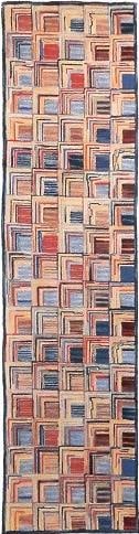 Contemporary 9x12 David Wool Rug Hand-Hooked Americana Style (1 of 1)
