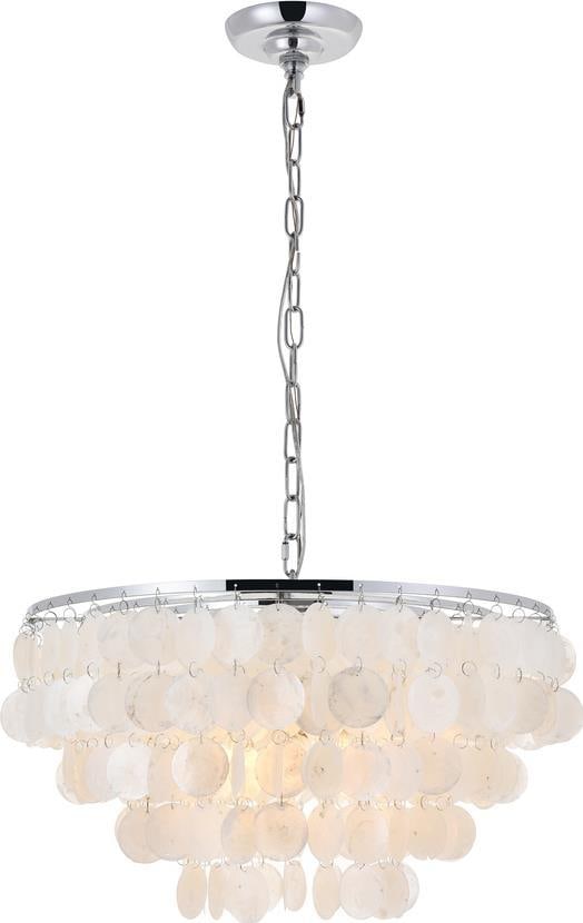 Elegant Lighting Selene Mid-Century Chrome Pendant Light UL-Listed: Elegant Lighting Selene Mid-Century Chrome Pendant Light UL-Listed Illuminate your space with this stunning Modern Mid-Century Chrome Pendant Light, designed in the elegant Selene collection. This sty