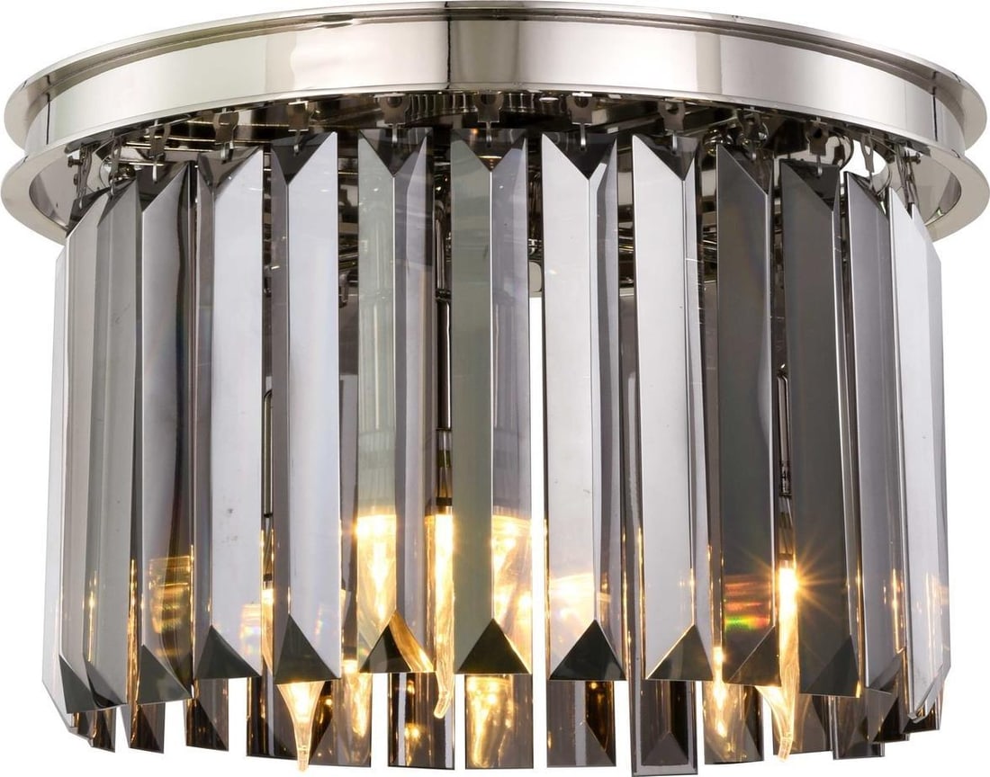 Elegant Lighting Sydney Flush-Mount Ceiling Light Royal-Cut Crystal (1 of 1)