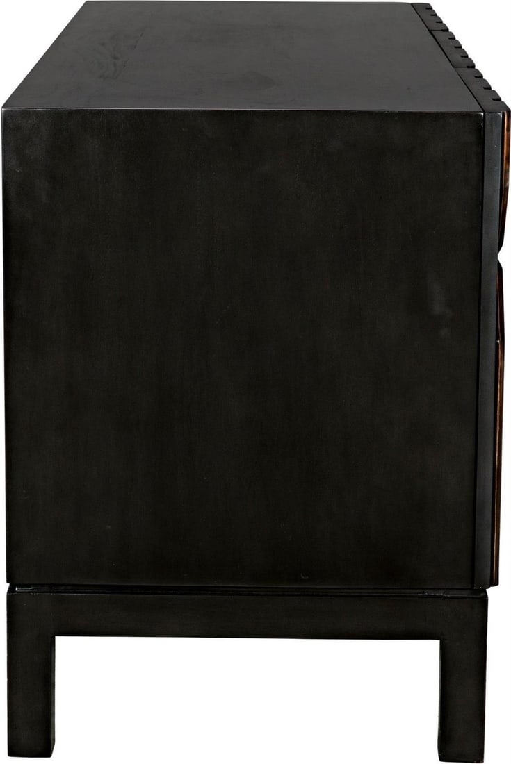 Noir Anubis Traditional French Mahogany Sideboard Pale Rubbed Finish: Noir Anubis Traditional French Mahogany Sideboard Pale Rubbed Finish This exquisite Traditional Empire Style Sideboard showcases the elegance of mahogany veneer with a pale rubbed finish, embodying cl