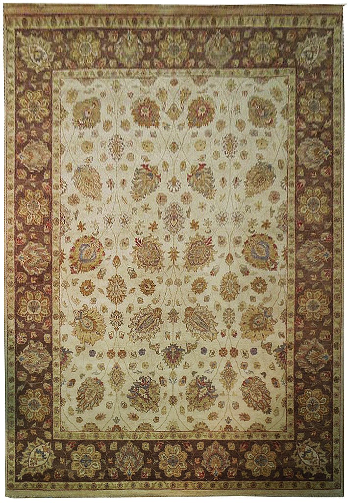 8 x 10 Off White Eco-Friendly Chobi Rug Handmade Wool: 8 x 10 Off White Eco-Friendly Chobi Rug Handmade Wool Free continental US Shipping Enhance your home decor with the 8 x 10 Off White Vegetable Dyed Chobi Rug, a perfect blend of elegance and sustainab