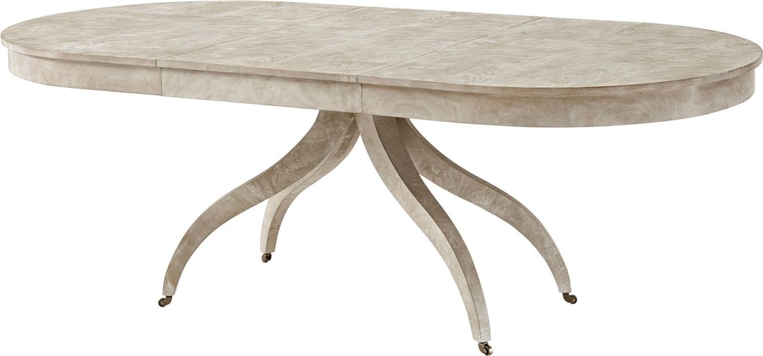 Theodore Alexander Modern Mahogany Dining Table with Casters 88x42 (1 of 5)