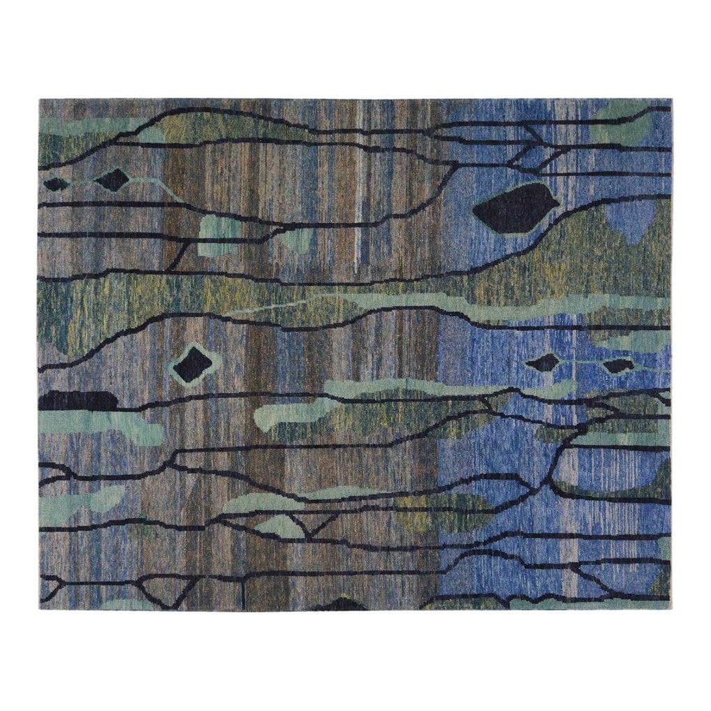 Hand-Knotted Wool Greige Rug in Art Deco Moroccan Style 8'2" x 10'2": Hand-Knotted Wool Greige Rug in Art Deco Moroccan Style 8'2" x 10'2" This hand-knotted Moroccan Art Deco wool rug is crafted using traditional techniques, offering a blend of timeless artistry and mod