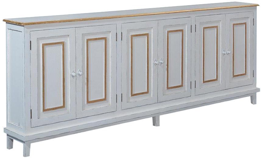Elegant Barrington Sideboard White Solid Mango French Style: Elegant Barrington Sideboard White Solid Mango French Style Introducing the Chic Antique Style White Barrington Sideboard, a beautifully crafted piece that combines vintage charm with modern functiona