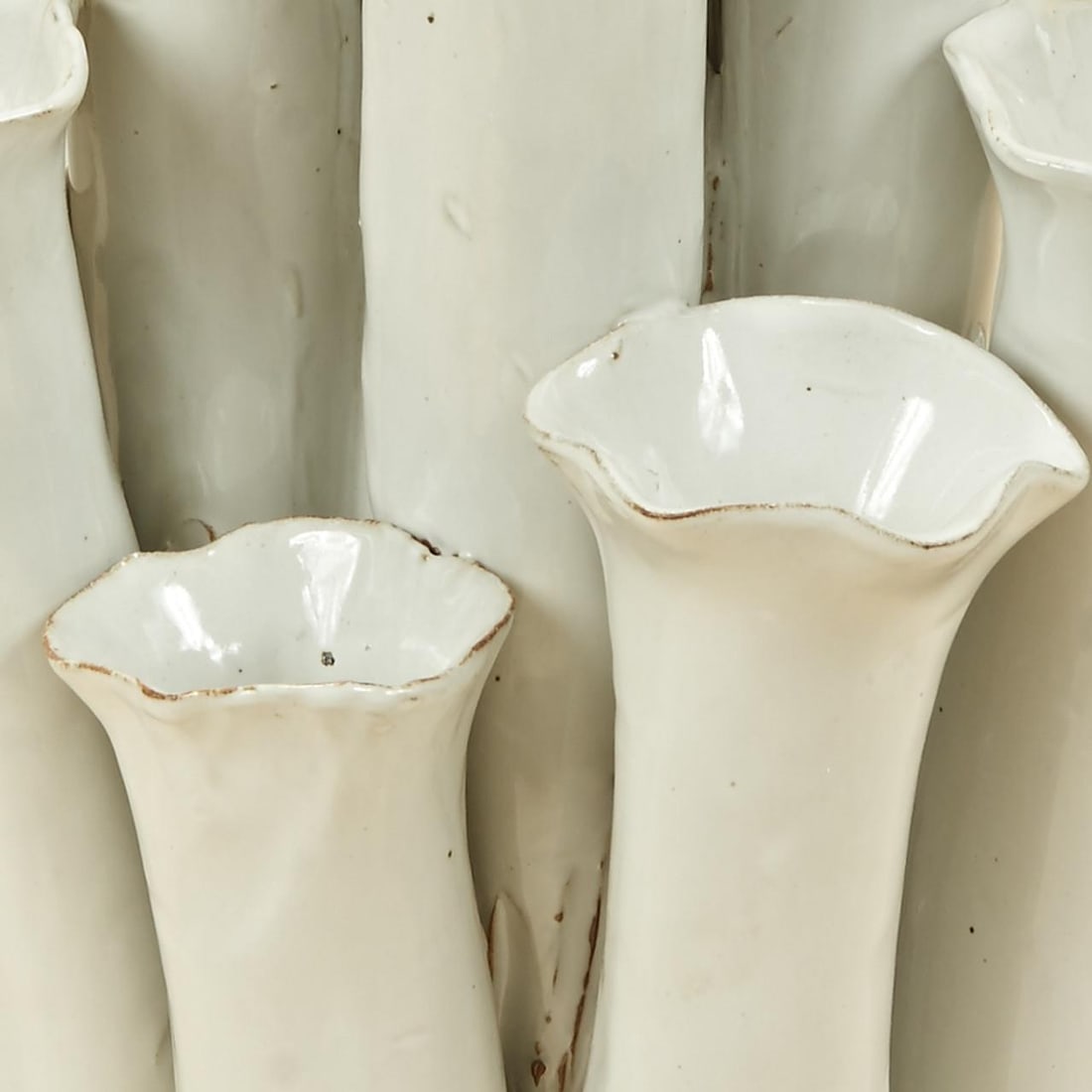 16.5 Inch Coral White Decorative Vase: 16.5 Inch Coral White Decorative Vase Enhance your interior decor with this stunning Artistic Coral White Vase. This elegantly designed vase features a smooth white finish that complements a variety o