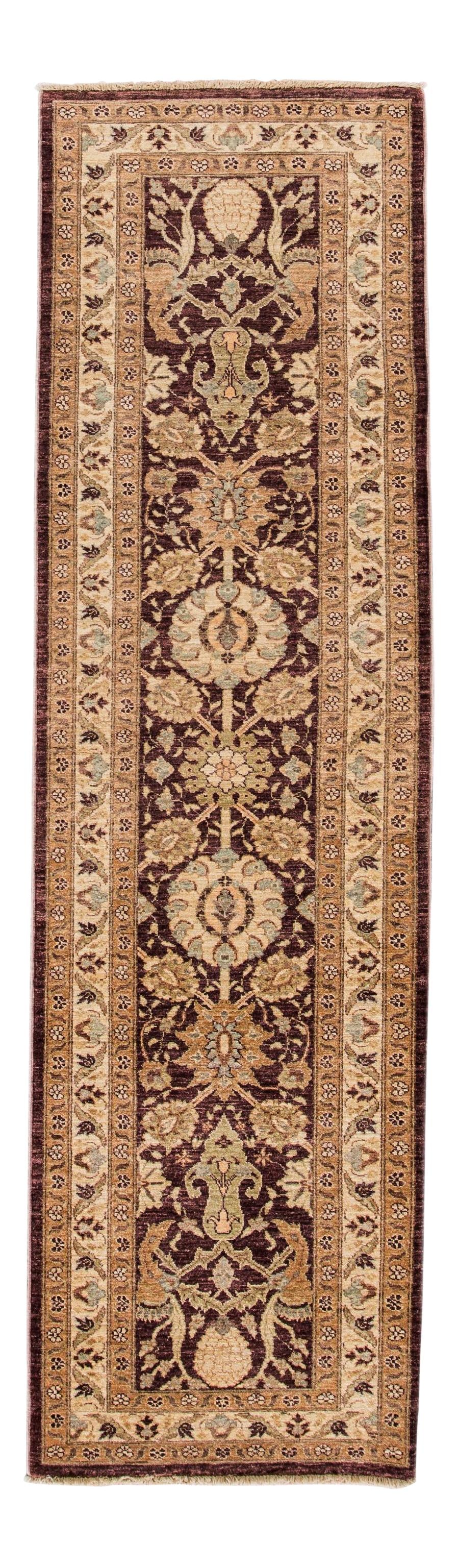 21st Century Pakistani Peshawar Wool Rug 2'8" x 9'6" Floral Motif: 21st Century Pakistani Peshawar Wool Rug 2'8" x 9'6" Floral Motif Enhance your living space with this stunning 21st Century Pakistani Peshawar rug featuring an exquisite allover floral motif. Crafted 