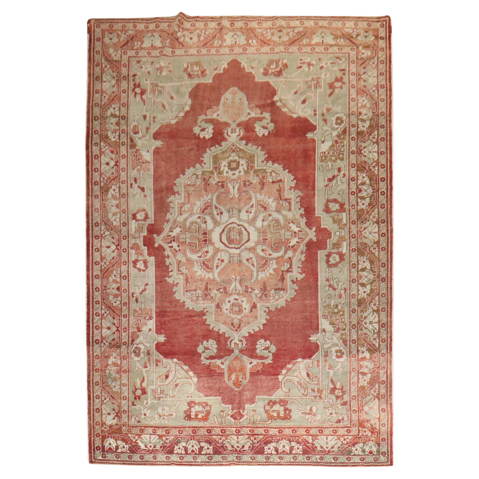 Antique Turkish Tabriz Rug 7'7 x 11'6 Hand-Knotted Wool (1 of 10)