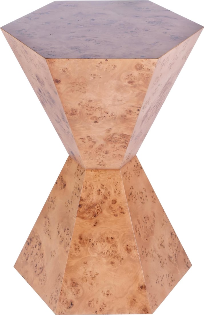Butler Billie Side Table Traditional Burl Brown Finish: Butler Billie Side Table Traditional Burl Brown Finish This elegant Billie Side Table by Butler features a traditional burl brown finish that enhances its sophisticated design. Crafted from high-quali