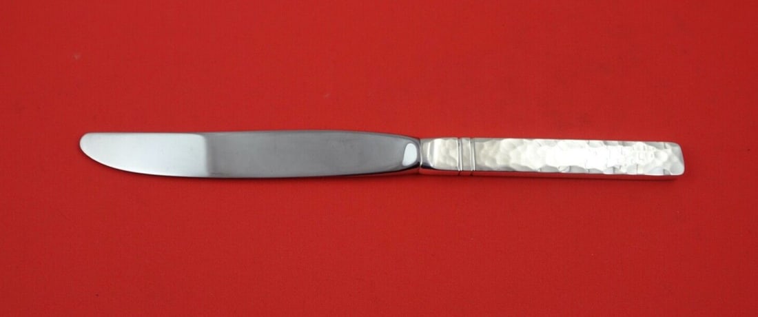 Porter Blanchard Commonwealth Sterling Silver Dinner Knife 9 1/8 Modern Design: Porter Blanchard Commonwealth Sterling Silver Dinner Knife 9 1/8 Modern Design This exquisite dinner knife from the Commonwealth pattern by Porter Blanchard is crafted from high-quality sterling silve