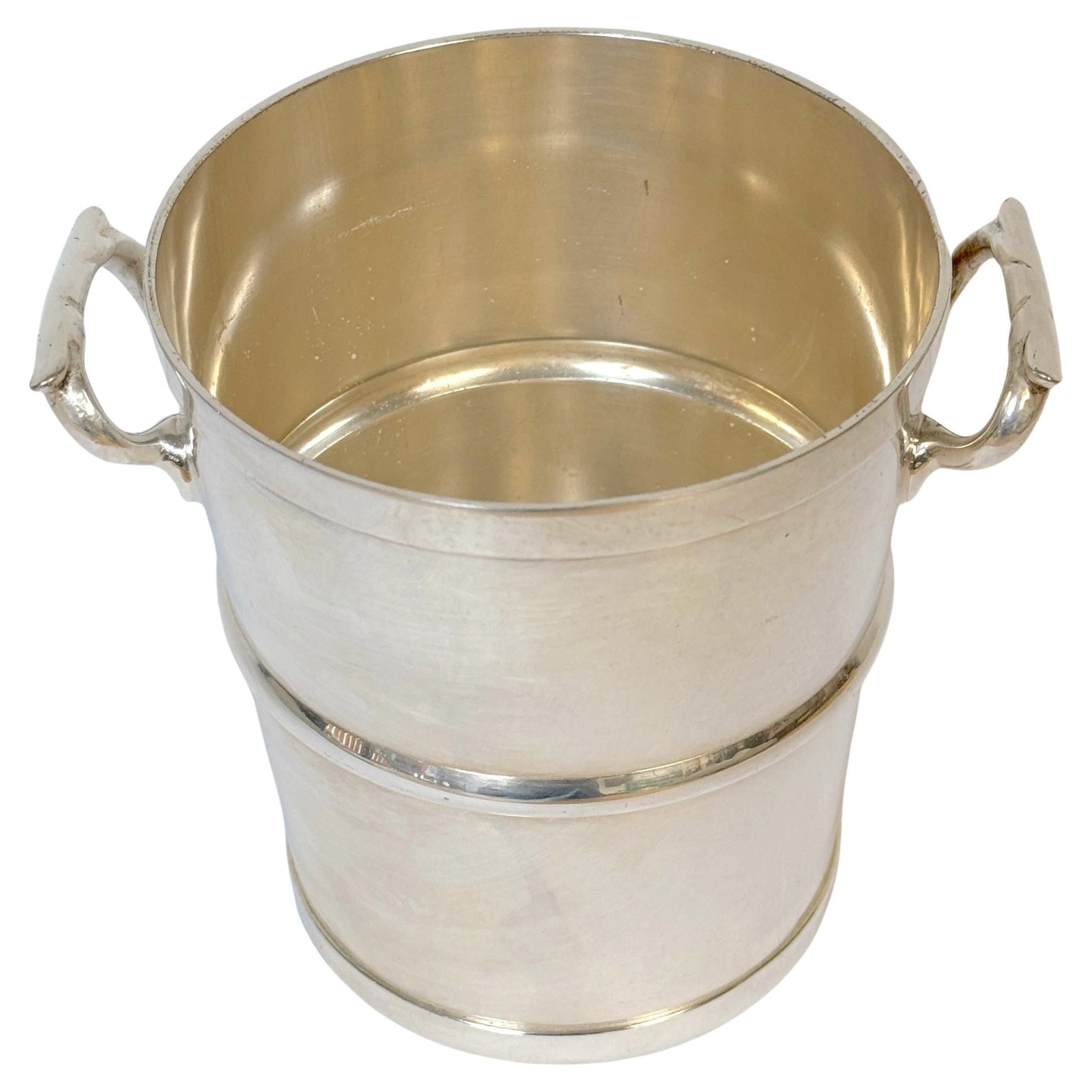 Antique Reiffel & Husted Silverplate Champagne Ice Bucket USA Edwardian Design: Antique Reiffel & Husted Silverplate Champagne Ice Bucket USA Edwardian Design This exquisite antique champagne or ice bucket by Reiffel & Husted features a classic Edwardian design, reflecting the el