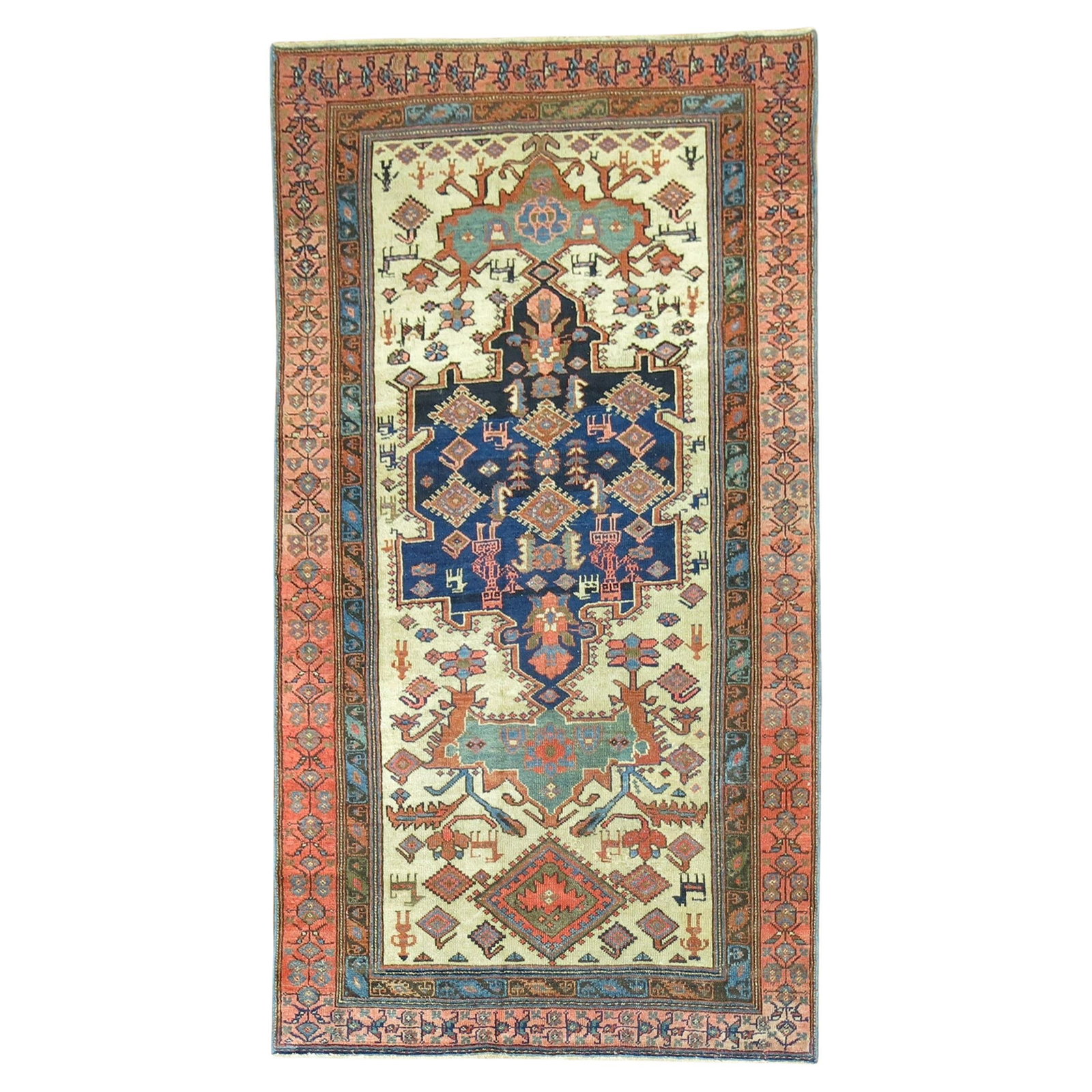 Unique Persian Malayer Pictorial Rug Early 20th Century Wool Hand-Woven: Unique Persian Malayer Pictorial Rug Early 20th Century Wool Hand-Woven This stunning Persian Malayer pictorial rug showcases a unique design and craftsmanship from the early 20th century. Hand-woven 