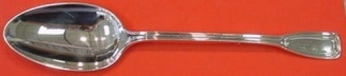Tiffany & Co. Saint Dunstan Sterling Silver Stuffing Spoon 11 1/4": Tiffany & Co. Saint Dunstan Sterling Silver Stuffing Spoon 11 1/4" This exquisite stuffing spoon is part of the Saint Dunstan pattern by Tiffany & Co., crafted from high-quality sterling silver. Measu