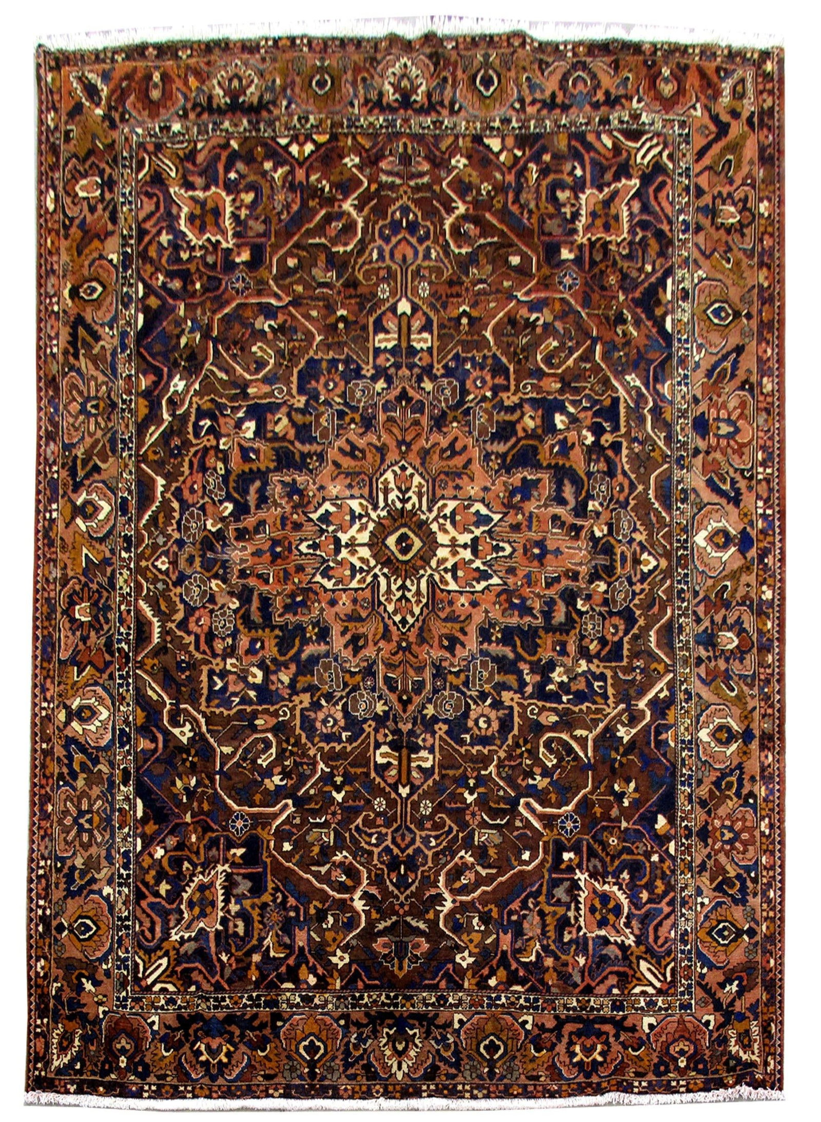 9'10 x 12'5 Handmade Dark Brown Persian Bakhtiari Rug (1 of 6)
