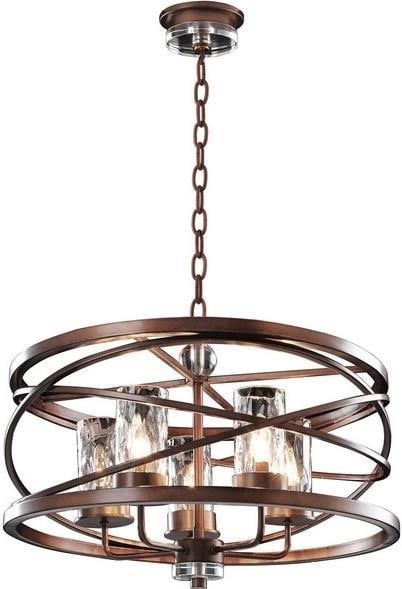Kalco Eternity Collection Etruscan Bronze Pendant Light 19H 24W 24D: Kalco Eternity Collection Etruscan Bronze Pendant Light 19H 24W 24D Illuminate your space with the stunning Eternity Collection Bronze Pendant Light, a perfect blend of industrial style and vintage ch